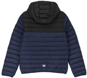 S.Oliver gewatteerde zomerjas donkerblauw zwart Jongens Polyester Capuchon 134 140