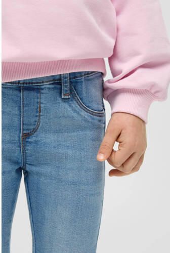 S.Oliver high rise skinny fit jegging Medium blue denim Jeans Blauw 104