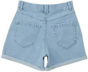 S.Oliver high waist denim short lichtblauw Meisjes Stretchdenim Effen 140 - Foto 3