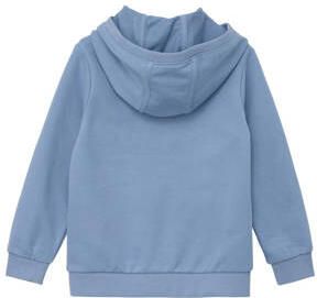 S.Oliver hoodie blauw Trui Jongens Katoen Capuchon Printopdruk 116 122