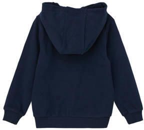 S.Oliver hoodie met tekst donkerblauw Sweater Tekst 104 110