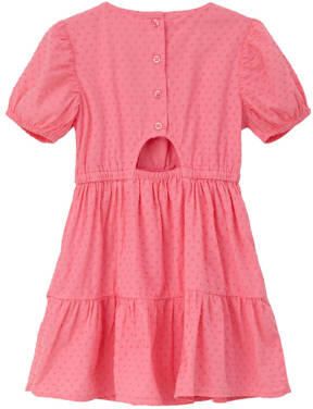 S.Oliver jurk roze Meisjes Katoen Ronde hals Effen 104 - Foto 2