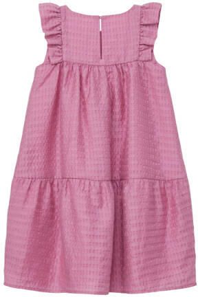 S.Oliver jurk roze Meisjes Lyocell Ronde hals Effen 104