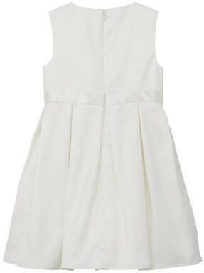 S.Oliver jurk wit Meisjes Polyester Ronde hals Effen 104