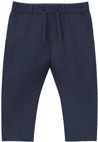 S.Oliver katoenen babybroek marineblauw Jongens Stretchkatoen Effen