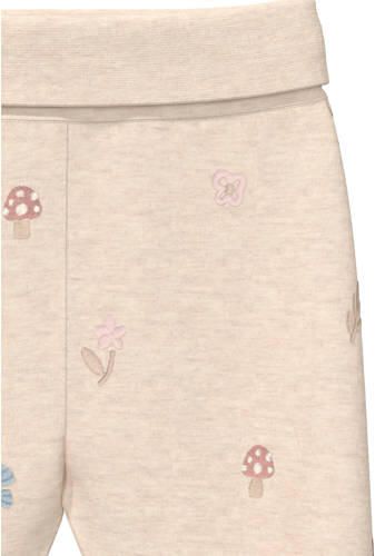 S.Oliver katoenen babybroek met print beige All over print