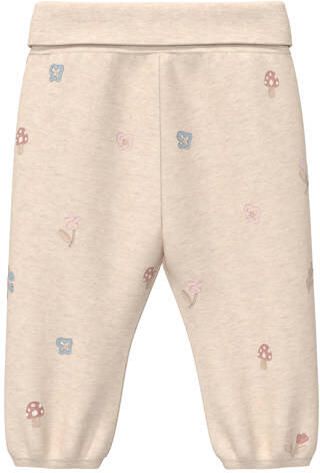 S.Oliver katoenen babybroek met print beige All over print - Foto 2