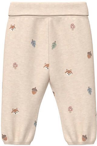 S.Oliver katoenen babybroek met print beige All over print - Foto 3