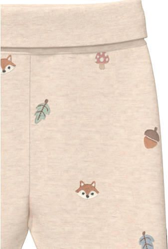 S.Oliver katoenen babybroek met print beige All over print - Foto 2