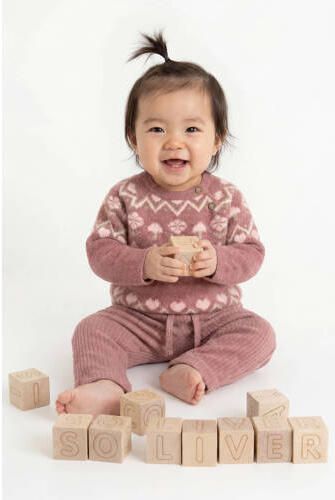 S.Oliver katoenen babybroek oudroze Jongens Stretchkatoen Effen - Foto 2