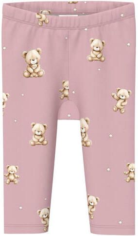 S.Oliver legging met print roze Meisjes Stretchkatoen All over print