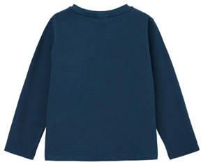 S.Oliver longsleeve donkerblauw Jongens Katoen Ronde hals Effen 116 122