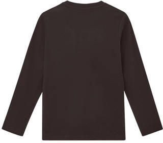 S.Oliver longsleeve met print donkerbruin Jongens Katoen Ronde hals Printopdruk - Foto 2