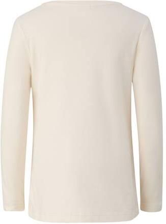 S.Oliver longsleeve met print ecru Meisjes Katoen Ronde hals Printopdruk glitter - Foto 2