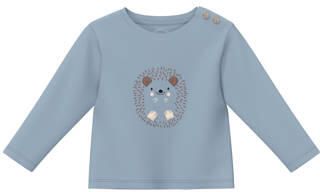 S.Oliver longsleeve met print lichtblauw Jongens Katoen Ronde hals Printopdruk