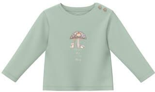 S.Oliver longsleeve met print lichtgroen Jongens Katoen Ronde hals Printopdruk