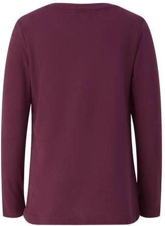 S.Oliver longsleeve met print paars Meisjes Katoen Ronde hals Printopdruk glitter - Foto 2