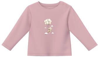 S.Oliver longsleeve met print roze Meisjes Katoen Ronde hals Printopdruk