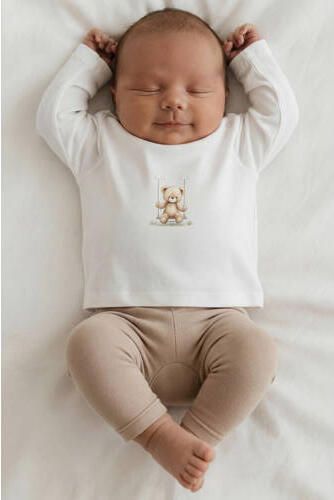 S.Oliver longsleeve met print wit Meisjes Katoen Ronde hals Printopdruk - Foto 3