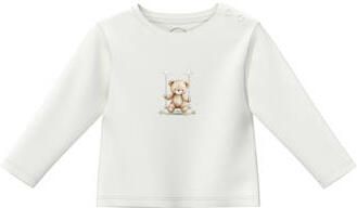S.Oliver longsleeve met print wit Meisjes Katoen Ronde hals Printopdruk