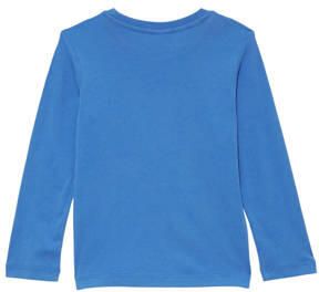 S.Oliver longsleeve met printopdruk blauw Jongens Katoen Ronde hals Printopdruk 104 110