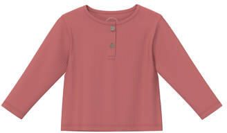 S.Oliver longsleeve roze Jongens Stretchkatoen Ronde hals Effen