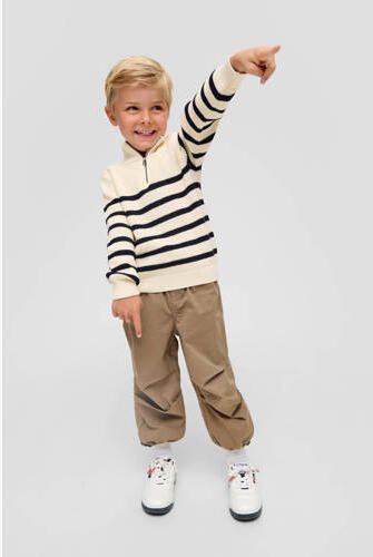 S.Oliver RED LABEL Slim fit stoffen broek met elastische band - Foto 2