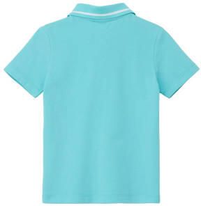 S.Oliver polo turquoise Blauw Jongens Katoen Polokraag Effen 104 110