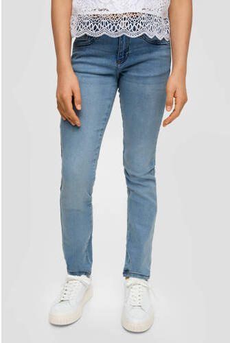 S.Oliver regular fit jeans light blue denim Blauw Meisjes Stretchdenim 134 - Foto 2
