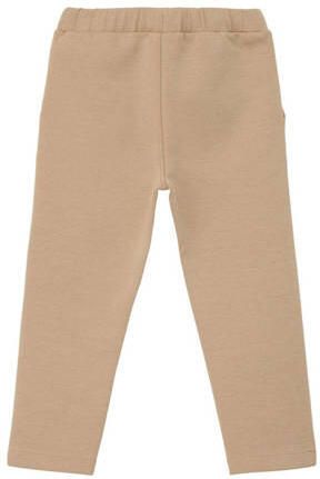 S.Oliver regular fit joggingbroek beige Jongens Katoen Effen 104