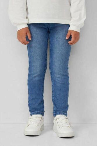 S.Oliver regular waist slim fit jeggings medium blue denim Jeans Blauw Meisjes Stretchdenim - Foto 4