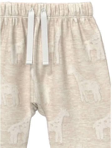 S.Oliver relaxed fit babybroek met print beige Katoen - Foto 2