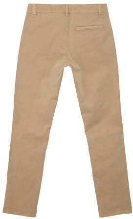 S.Oliver slim fit broek zand Beige Jongens Katoen Effen 146 - Foto 3