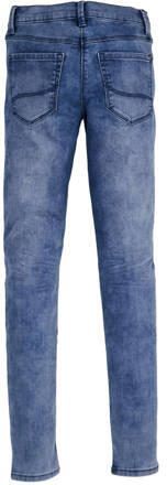S.Oliver slim fit jeans blauw Meisjes Stretchdenim Effen 134 - Foto 4