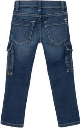 S.Oliver RED LABEL Straight fit jeans van katoenmix met cargozakken model 'PELLE'