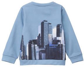 S.Oliver sweater blauw Trui Jongens Polyester Ronde hals Printopdruk 116 122