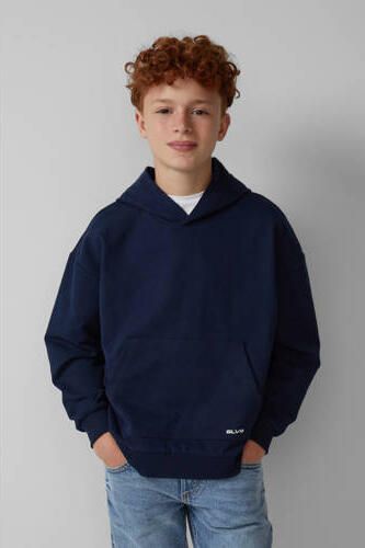 S.Oliver sweater donkerblauw Effen | Sweater van - Foto 2