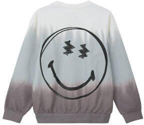 S.Oliver sweater met backprint grijs grijsblauw wit Multi Backprint 134 140 - Foto 3