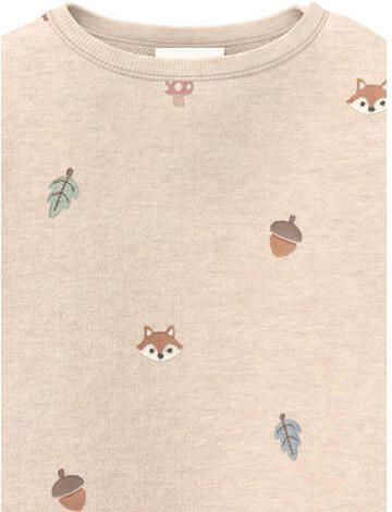 S.Oliver sweater met borduursels zand Beige All over print - Foto 2