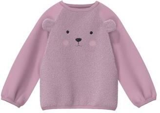 S.Oliver sweater met print roze Meisjes Stretchkatoen Ronde hals Printopdruk