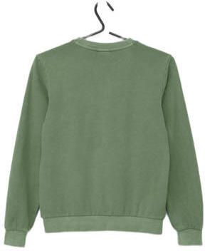S.Oliver sweater met printopdruk olijfgroen blauw wit Printopdruk 158 164