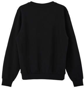 S.Oliver sweater met tekst zwart Trui Jongens Stretchkatoen Ronde hals 134 140