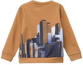 S.Oliver sweater oranje Trui Jongens Polyester Ronde hals Printopdruk 116 122