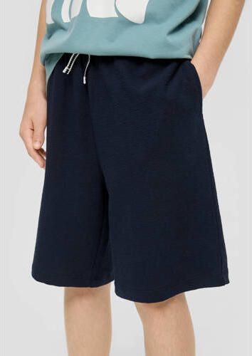 S.Oliver sweatshort donkerblauw Korte broek Effen XL - Foto 2