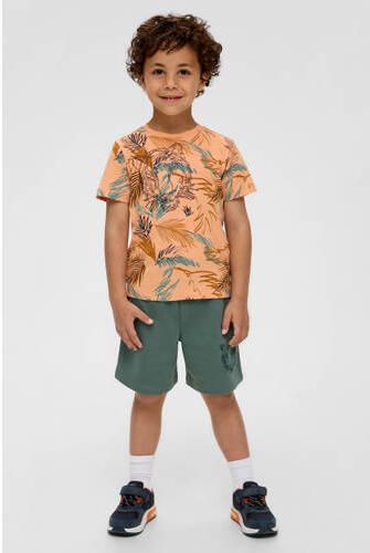 S.Oliver sweatshort grijsgroen Korte broek Jongens Stretchkatoen Effen 128