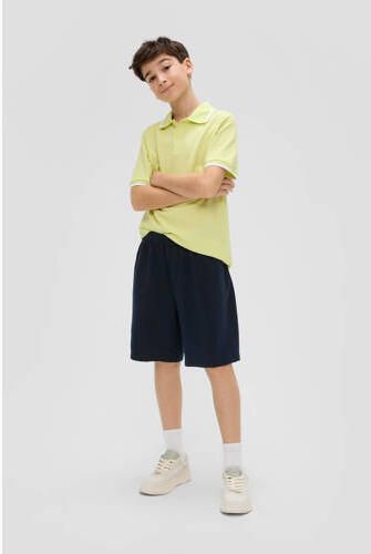 S.Oliver sweatshort navy Blauw Effen 134 140 | Sweatshort van - Foto 3
