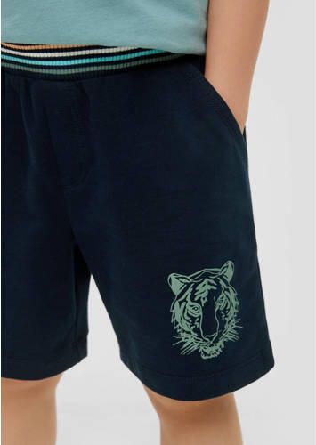 S.Oliver sweatshort navy Korte broek Blauw Jongens Stretchkatoen Effen 140 - Foto 2