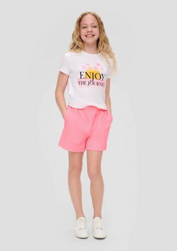 S.Oliver sweatshort roze Korte broek Meisjes Polyester Effen XL - Foto 3