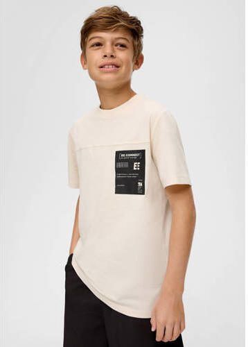 S.Oliver T-shirt beige Jongens Katoen Ronde hals Effen 134 140 - Foto 2
