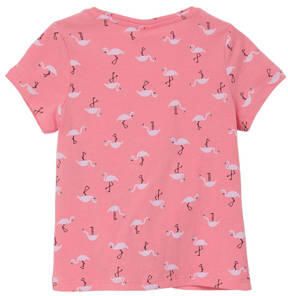 S.Oliver T-shirt met all over print roze Meisjes Katoen Ronde hals All over print 128 134